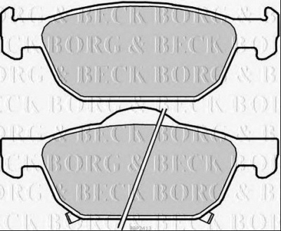 BORG & BECK bbp2413 -  Комплект тормозных колодок, дисковый тормоз